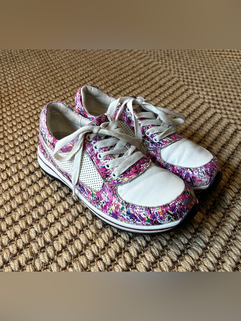 Alegria Floral Accented Sneaker Shoes